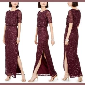 NWT Adrianna Papell Women's Sequin Gown size 16